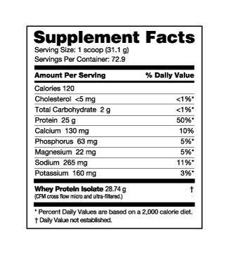 Nutrabio Whey-Iso protein 5lb