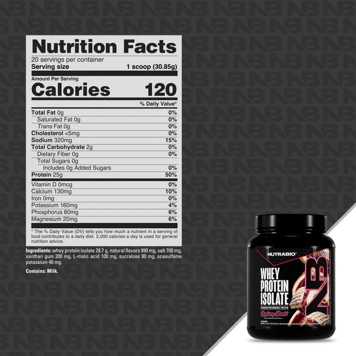Nutrabio Whey Isolate Raspberry Strudel