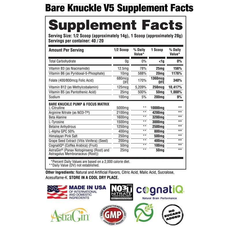 Apollon Nutrition Bare Knuckles Stim- Free