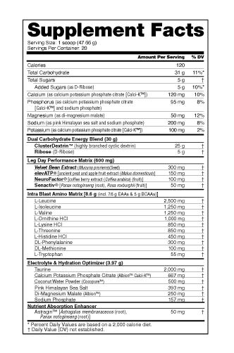 NutraBio Leg Day Intra-Workout
