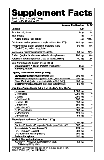 NutraBio Leg Day Intra-Workout