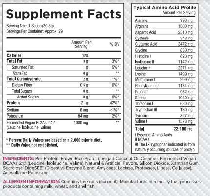 Core Nutritionals Gourmet Vegan Protein