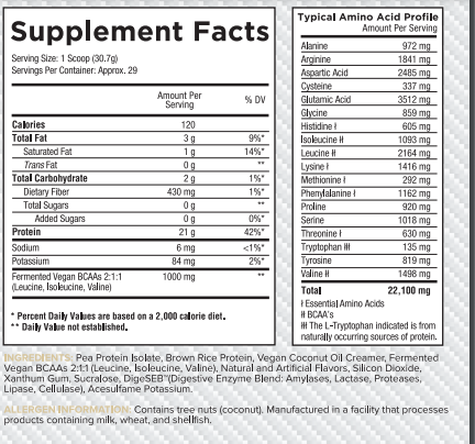 Core Nutritionals Gourmet Vegan Protein