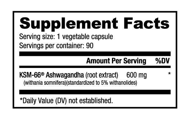 NutraBio Ashwagandha KSM-66