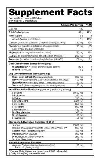 NutraBio Leg Day Intra-Workout